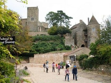 brancion chateau village french walking holiday